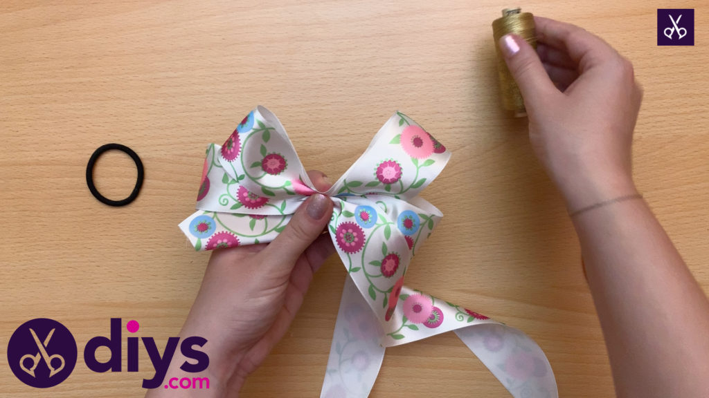 How to make a ribbon double bow twin