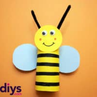 How to make a toilet paper roll bee
