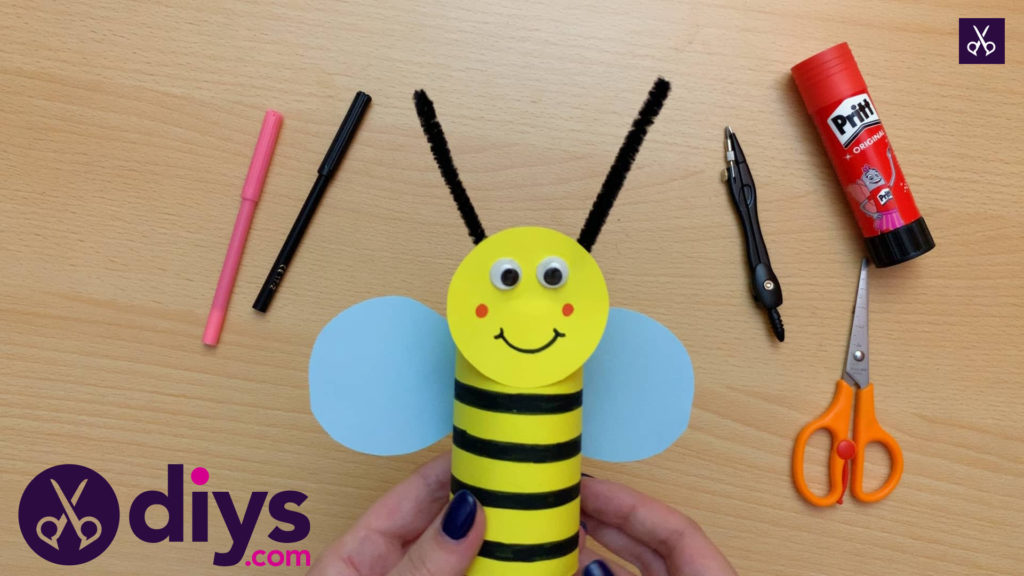 How to make a toilet paper roll bee how to recyecle toilet paper