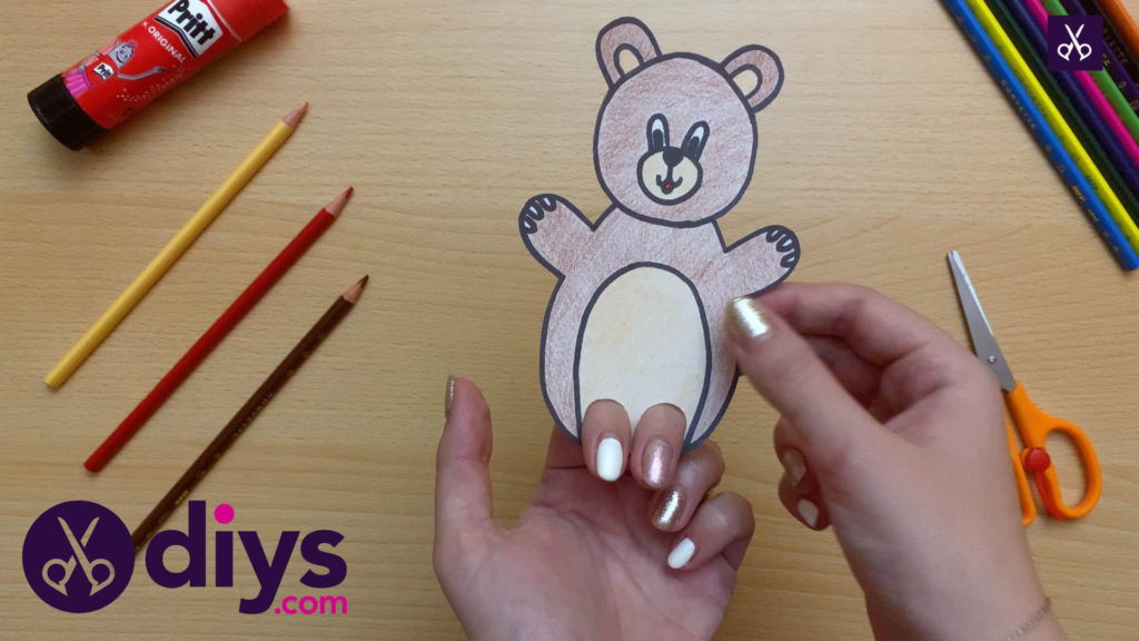 How to make an adorable bear finger puppet play