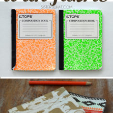 Mini fabric covered notebooks