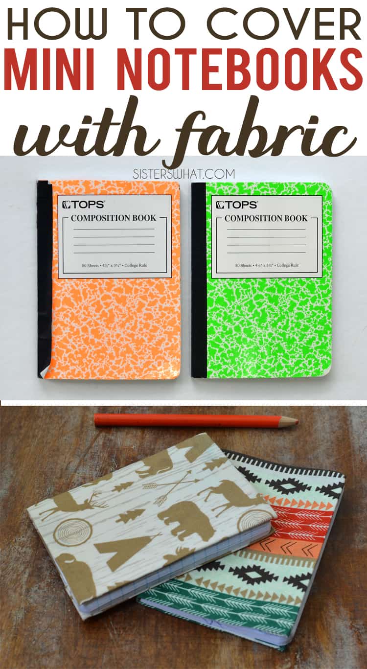 Mini fabric covered notebooks