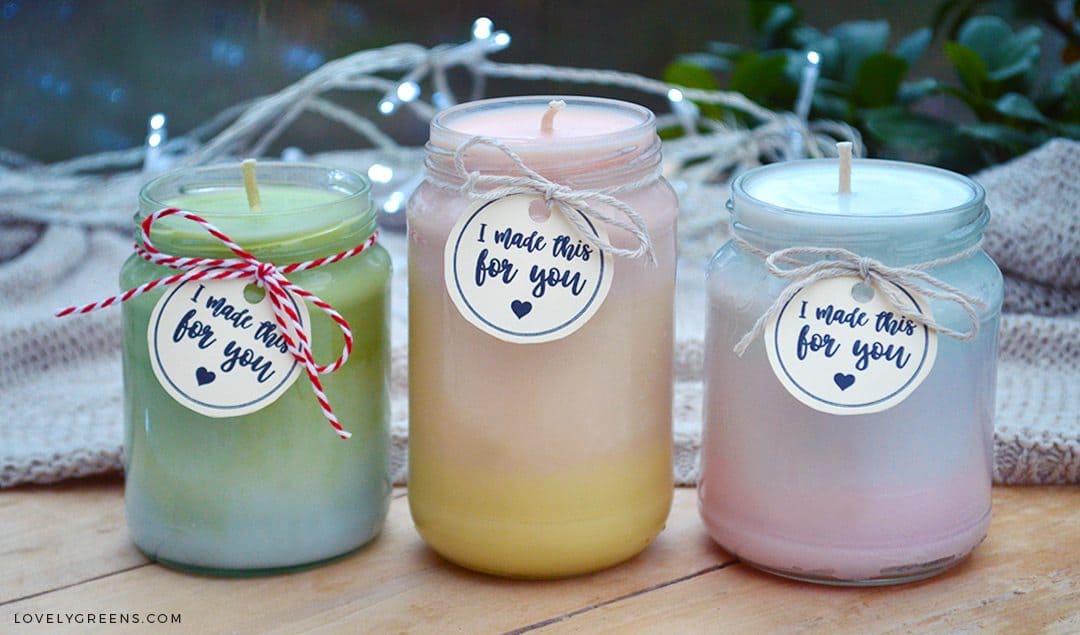 Naturally scented omre candles