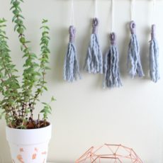 Simpler jumbo tassel wall hanging