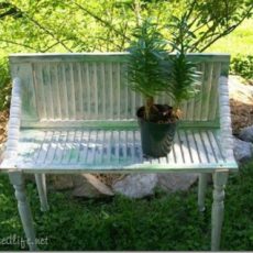 Shutter garden bench