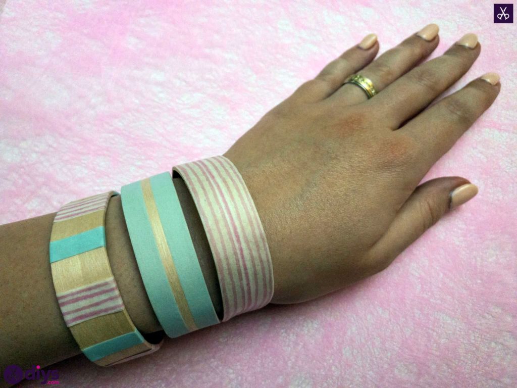 Simple how to make a popsicle stick bracelet