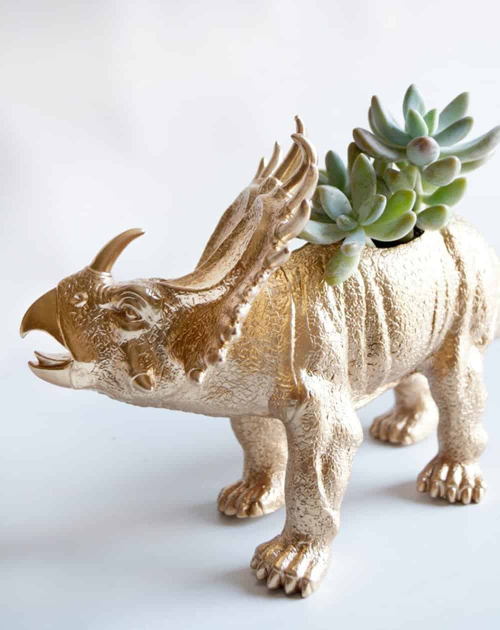 Diy dino planter