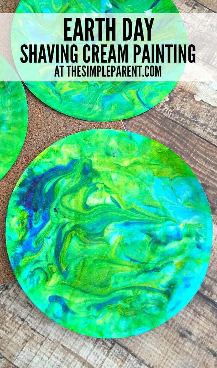 Shaving cream painting craft