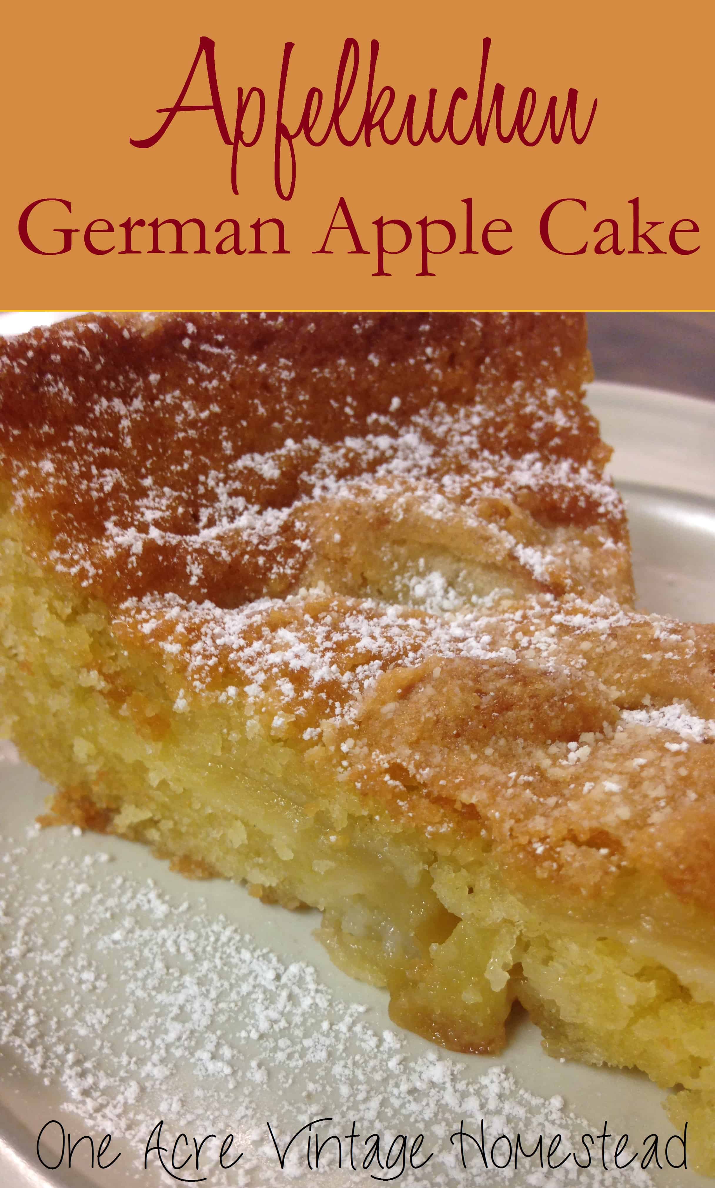 Apfelkuchen (german apple cake)