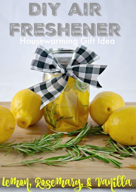 Homemade lemon rosemary, and vanilla air fresheners