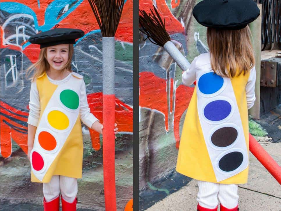 Watercolor Paint Tray Funny Halloween Costume