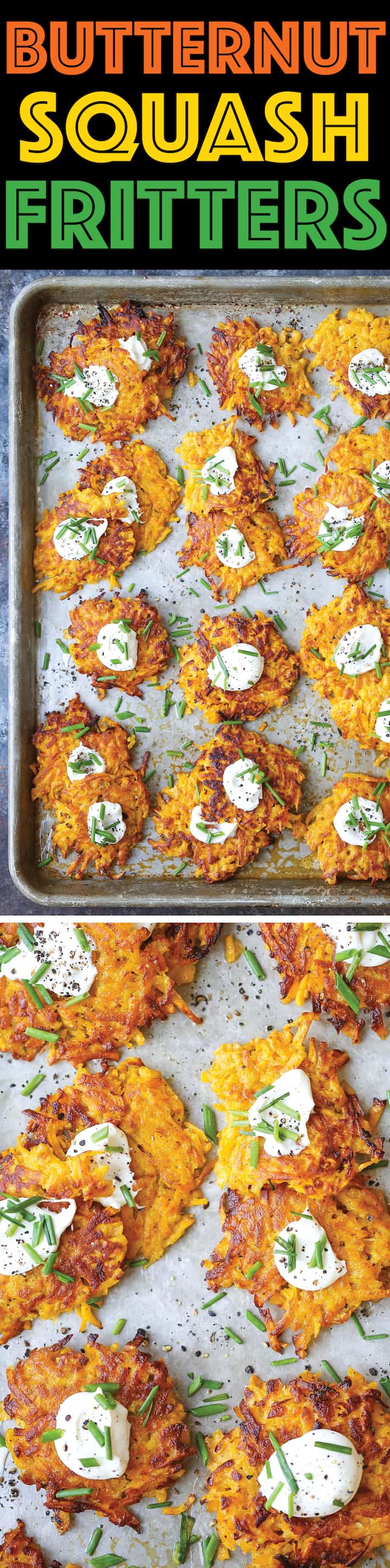 Yummy butternut squash fritters