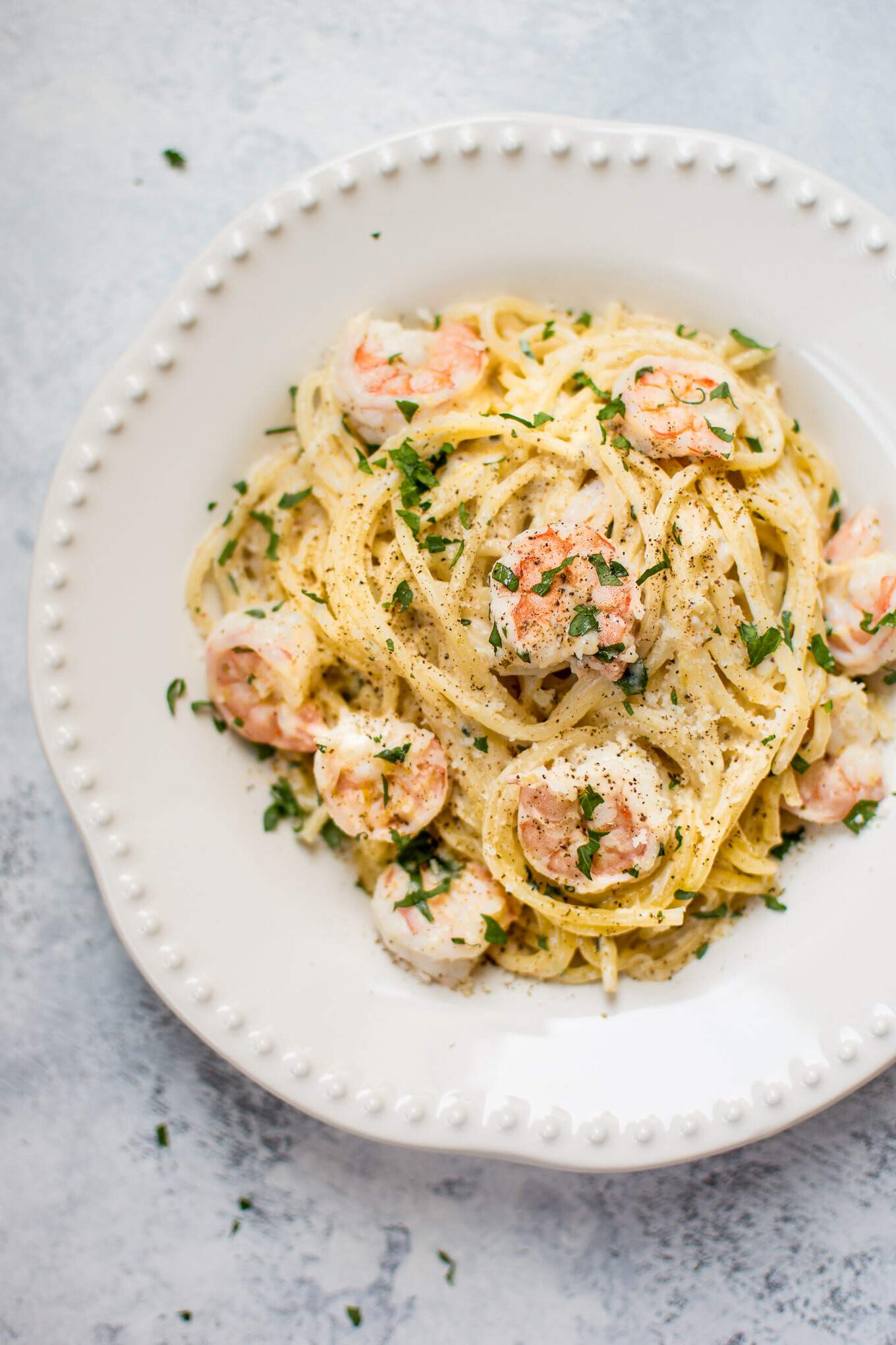 Creamy shrimp pasta recipe