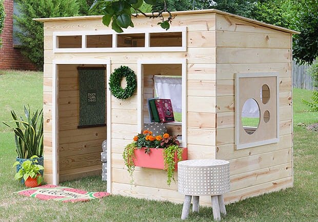 Diy minimalist playhouse