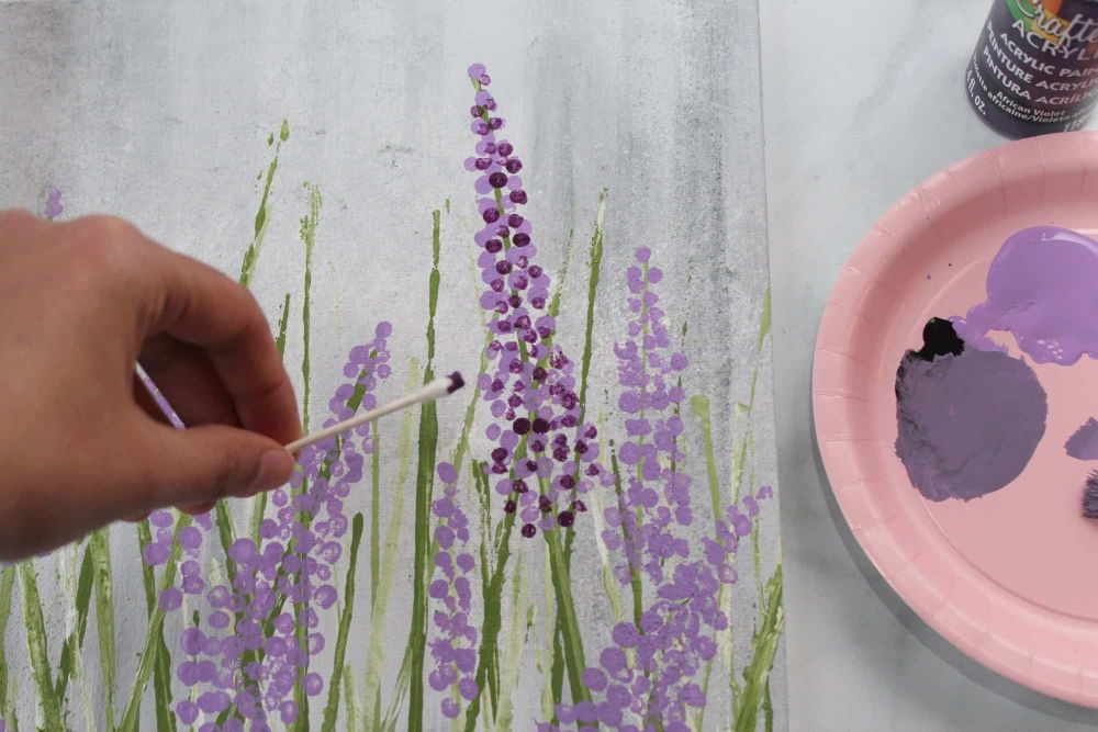 Lavender Flower Painting