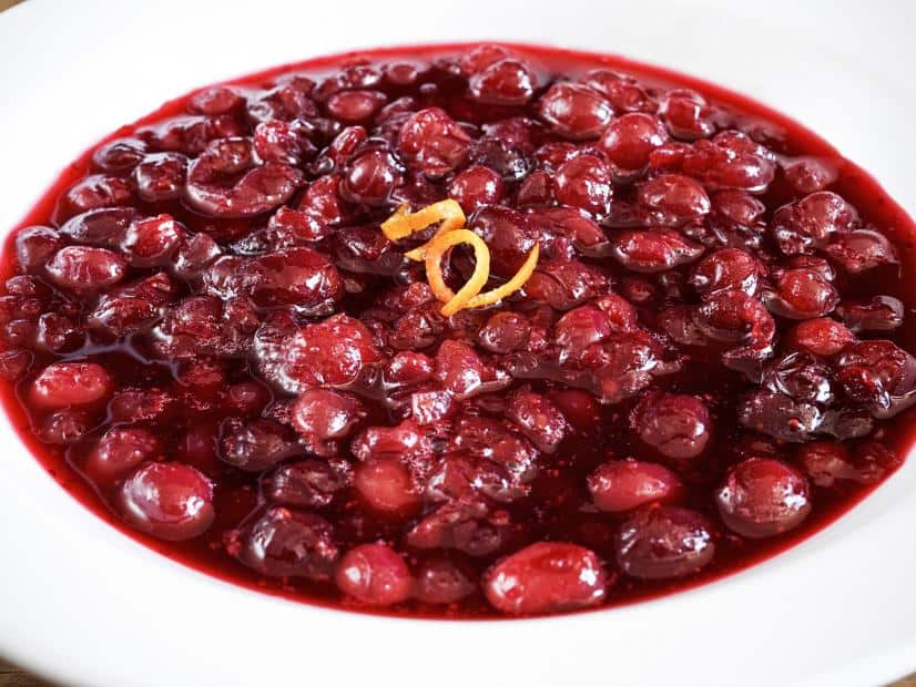 Cranberry orange compote