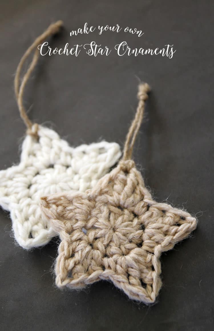 Crochet star ornaments