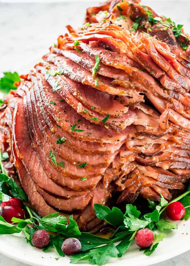 Crock pot honey glazed ham