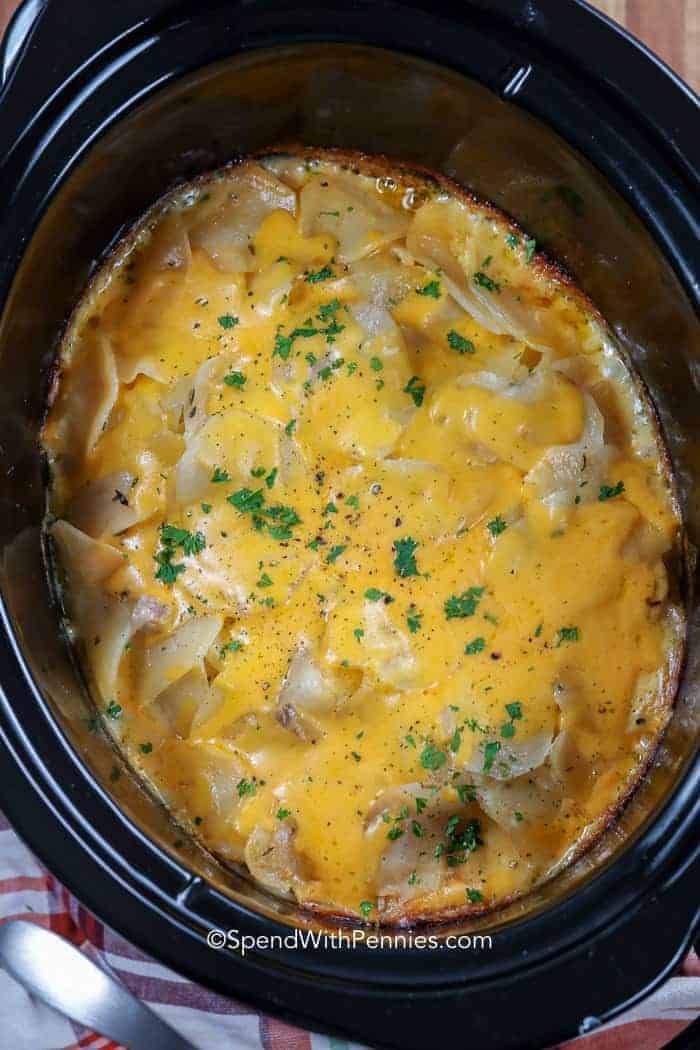 Crockpot Thanksgiving Recipe - Scalloped Potatoes