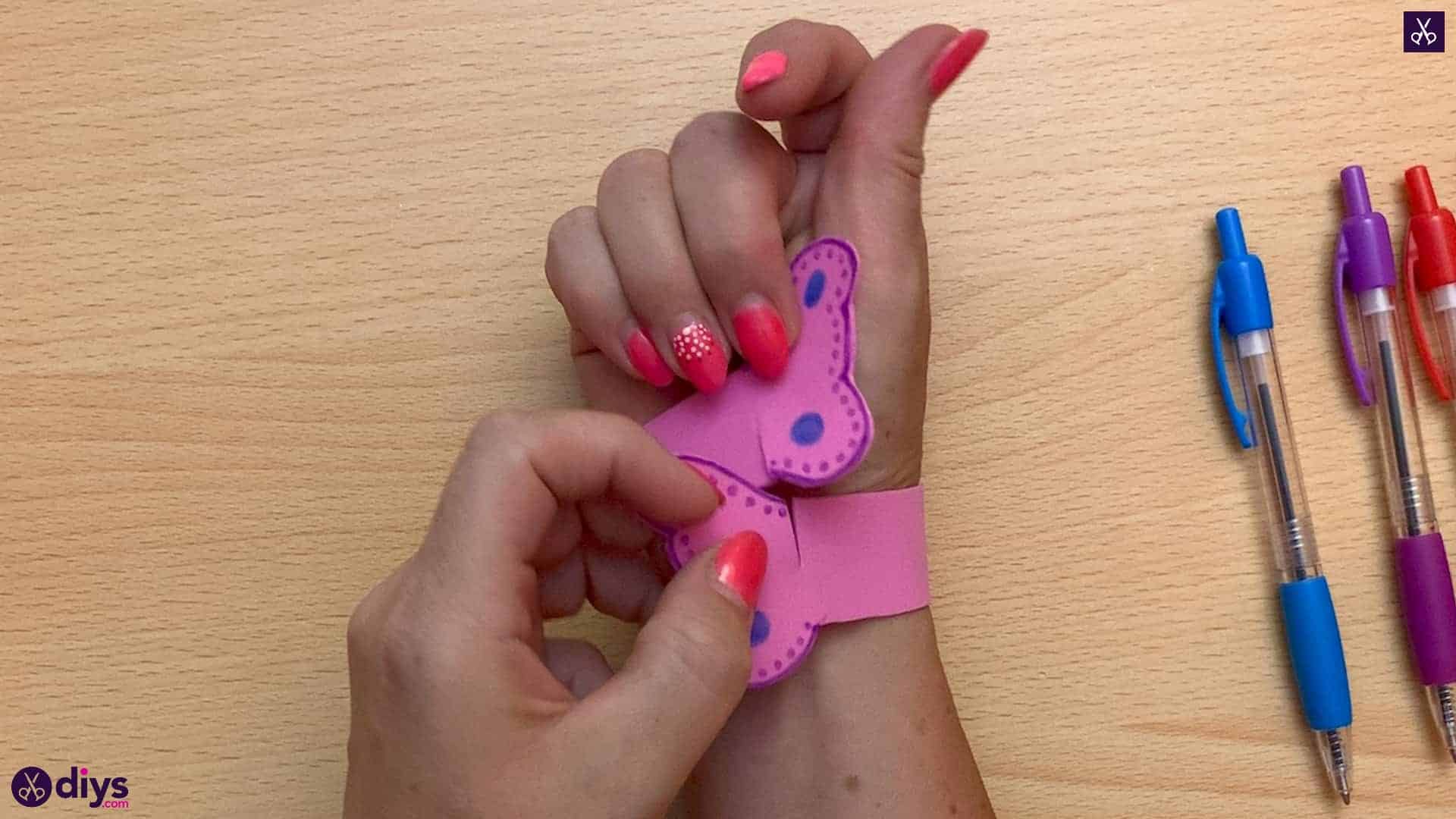 Diy butterfly bracelet for kids wear