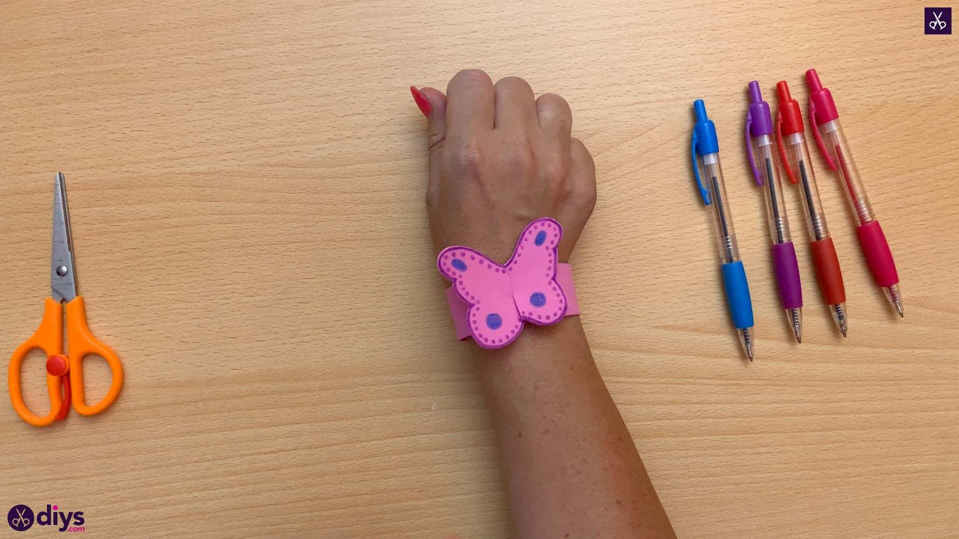 Diy butterfly bracelet for kids