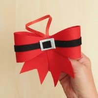 Diy christmas bow ornament esy craft