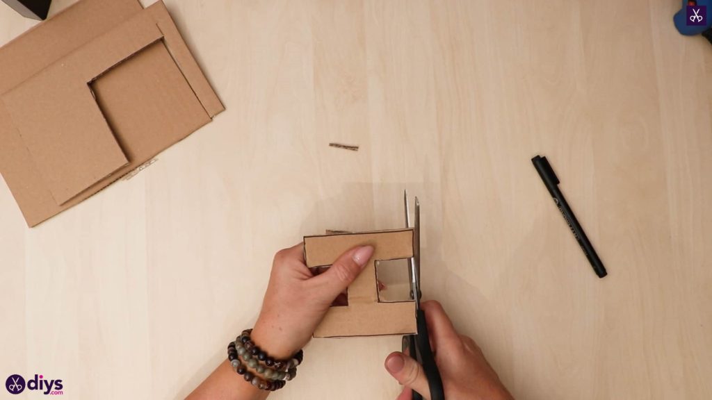 Diy concrete letters cut cardboard