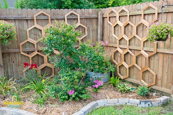 DIY Honeycomb Garden Trellis Ideas