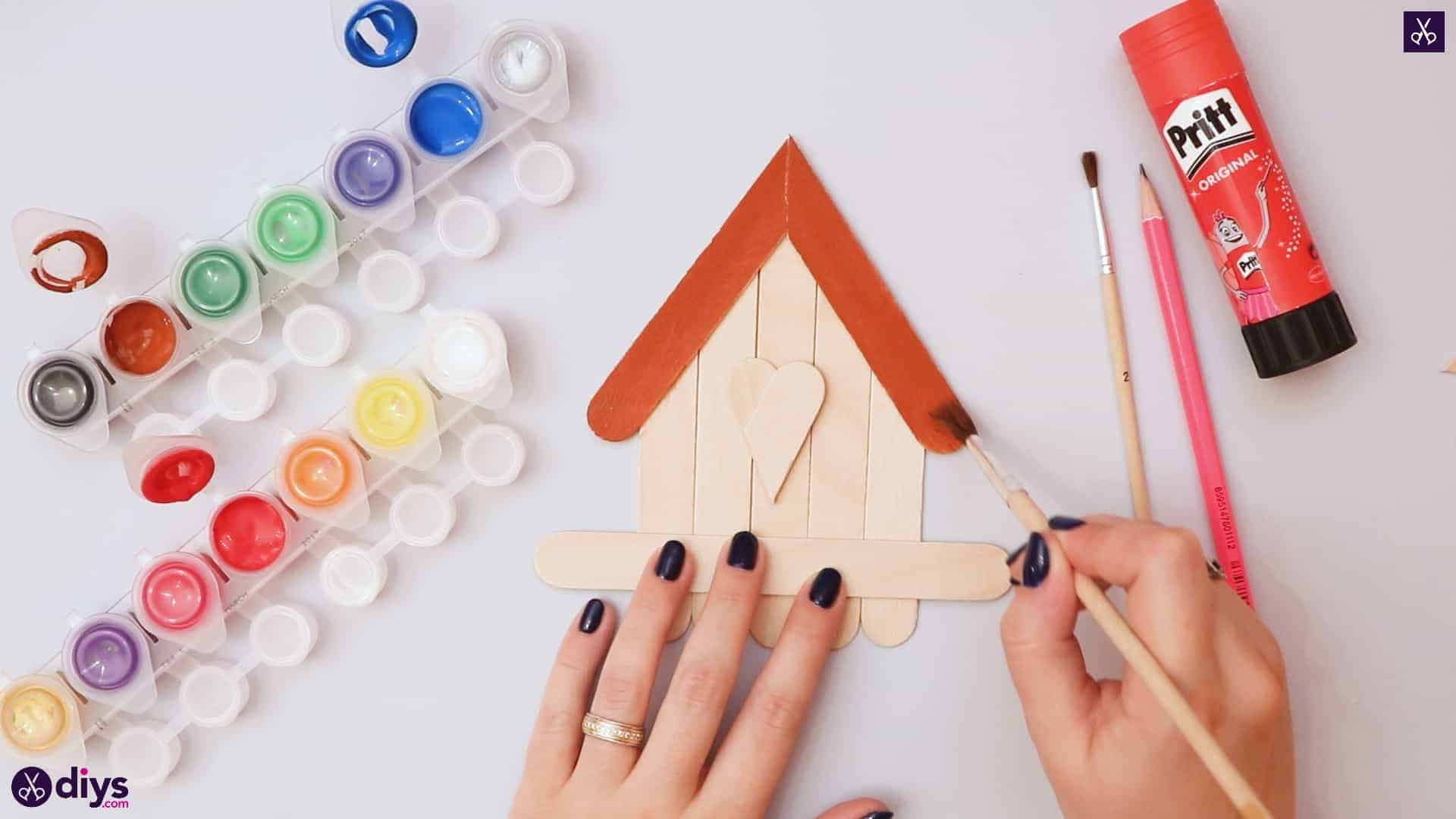 Diy popsicle stick house paint