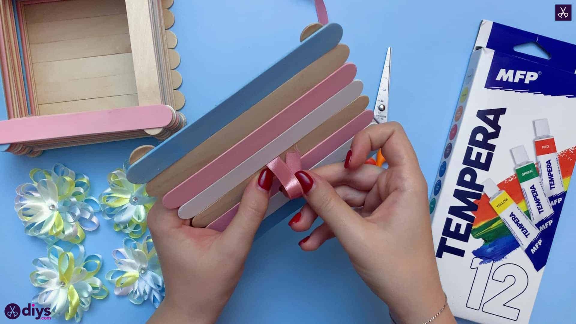 Diy popsicle stick jewelry box step 12