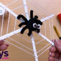 Diy spider web decoration for halloween easy