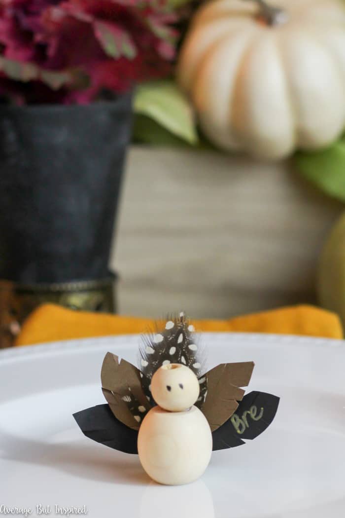 DIY Thanksgiving Turkey Place Cards