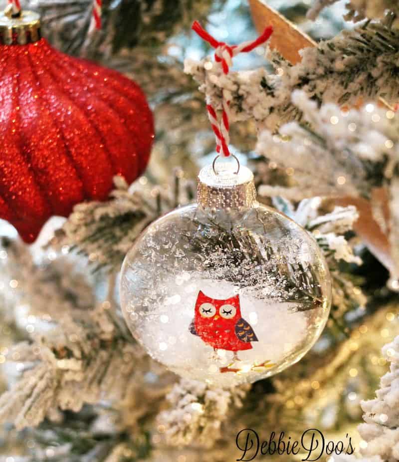 Diy glass ornaments with diamond dust