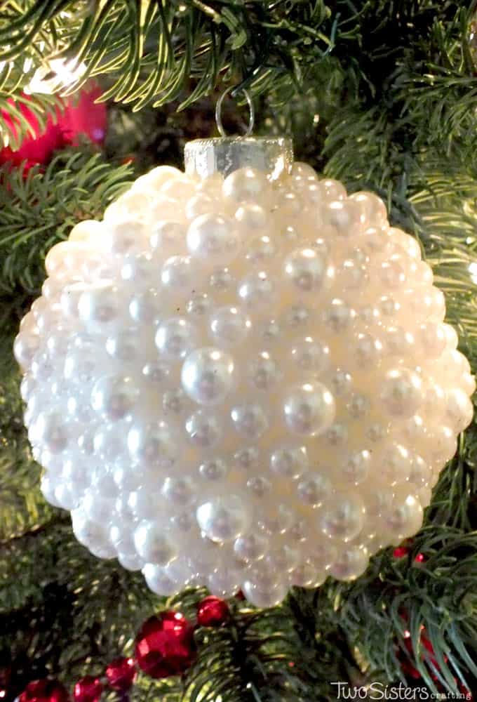 Diy pearl christmas ornaments