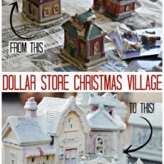 Dollar store christmas village