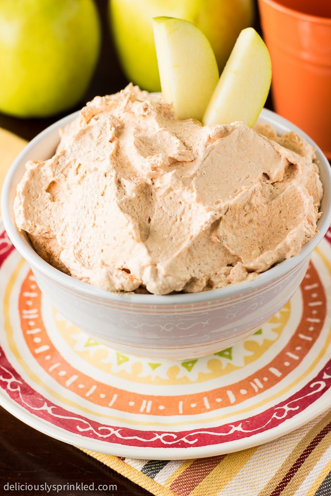 Fluffy and Delicious Pumpkin Fruit Dip - Thanksgiving Recipes for Kids