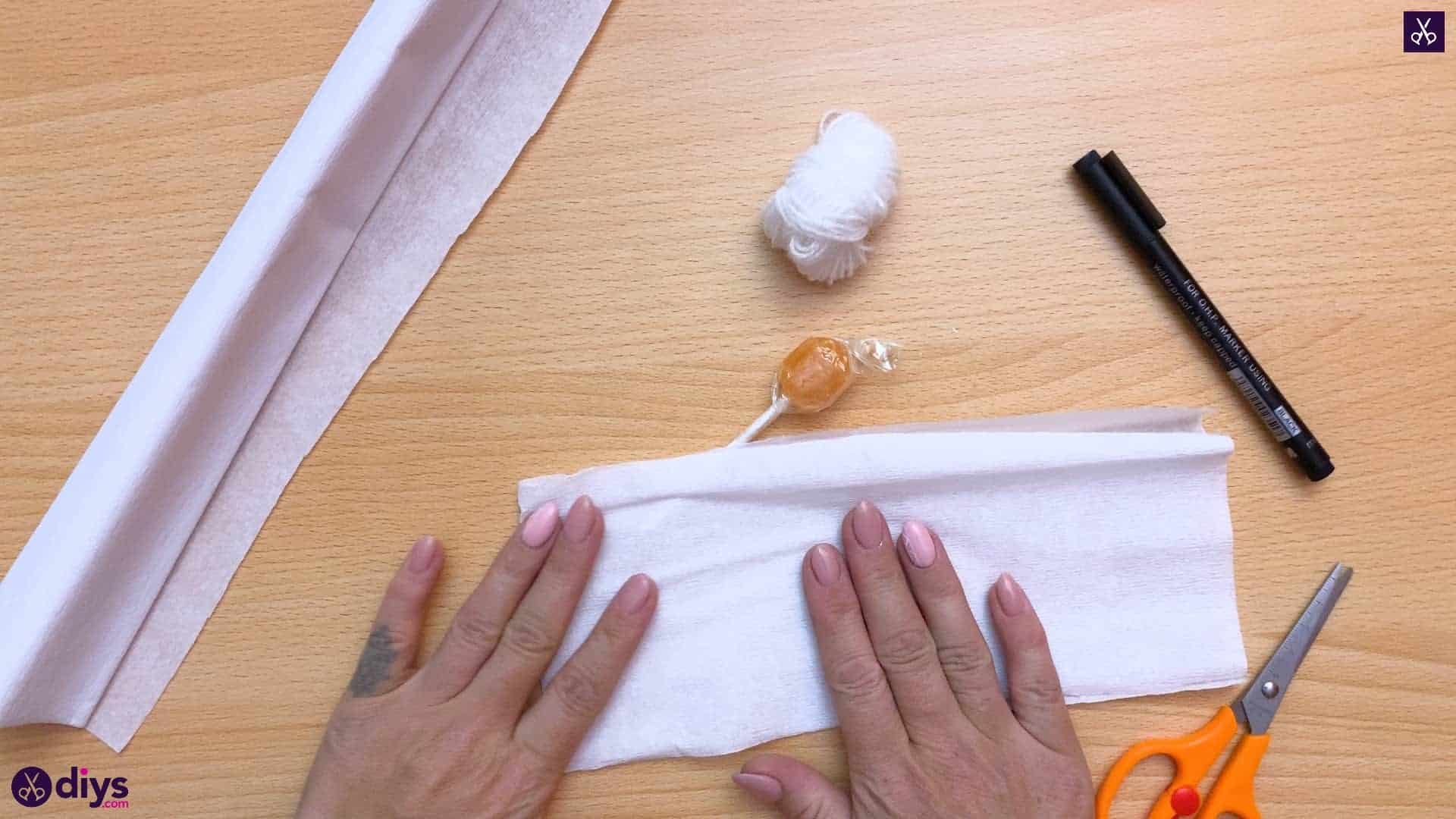 How to make a lollipop ghost for halloween diy wrap