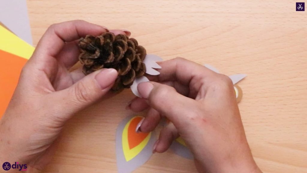 How to make a pinecone owl attach