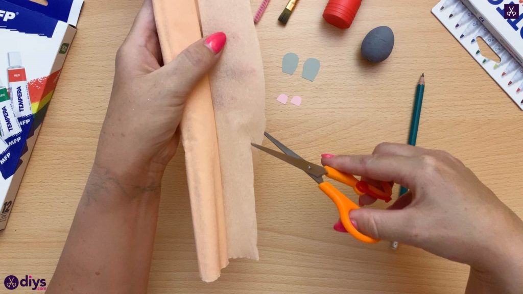 How to make a spun cotton ball mouse paper