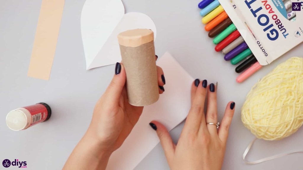 How to make a toilet paper roll angel glue
