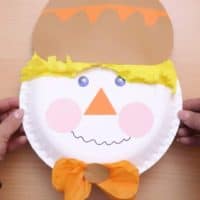 Paper plate scarecrow