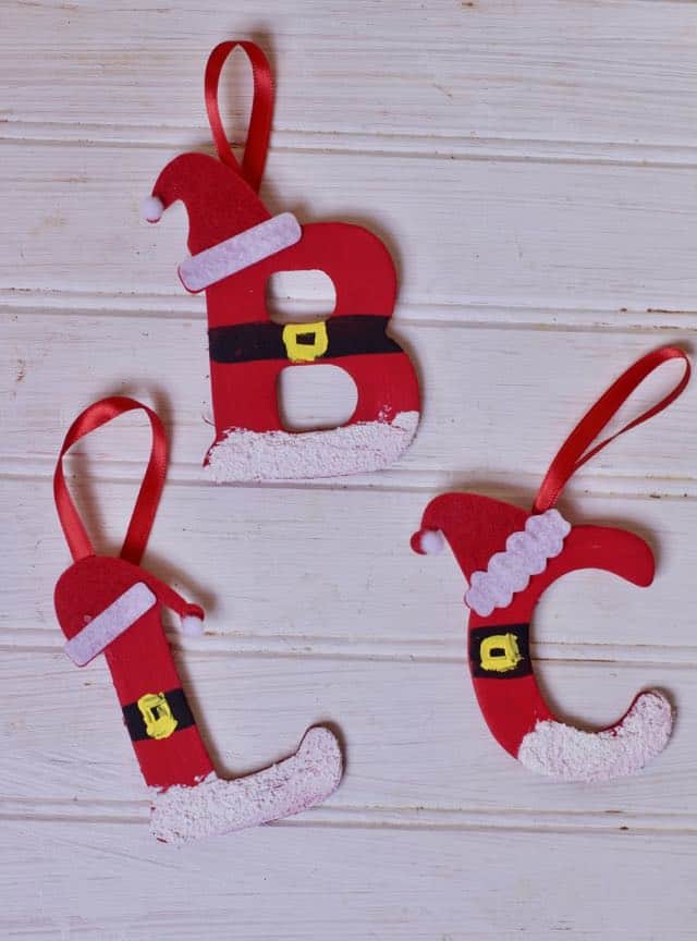 Personalized santa letter ornaments