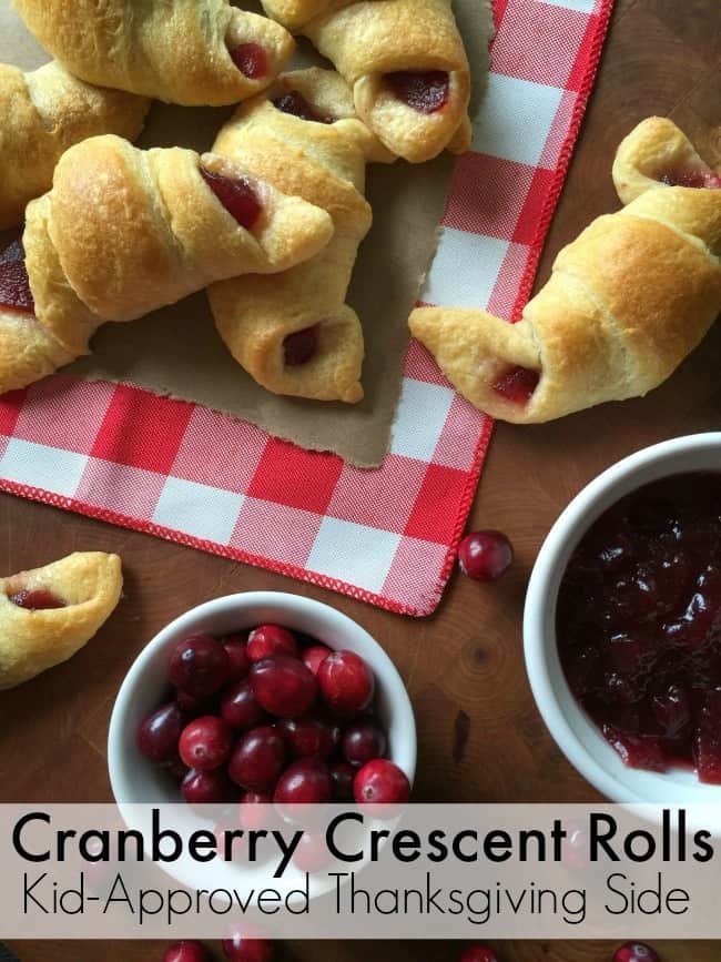 Soft Cranberry Crescent Rolls - Thanksgiving Desserts for Kids