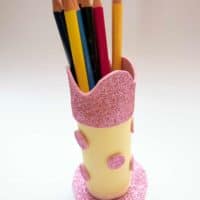Toilet paper roll pencil holder back to school