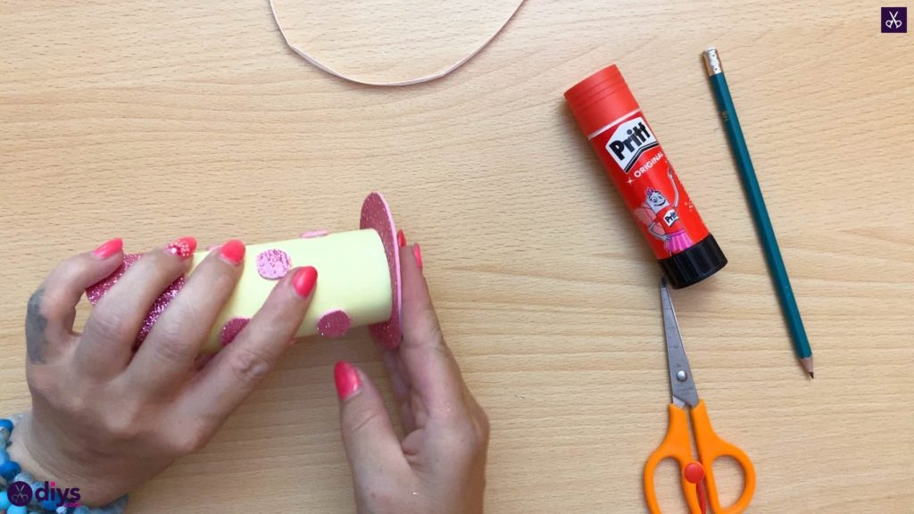 Toilet paper roll pencil holder bottom