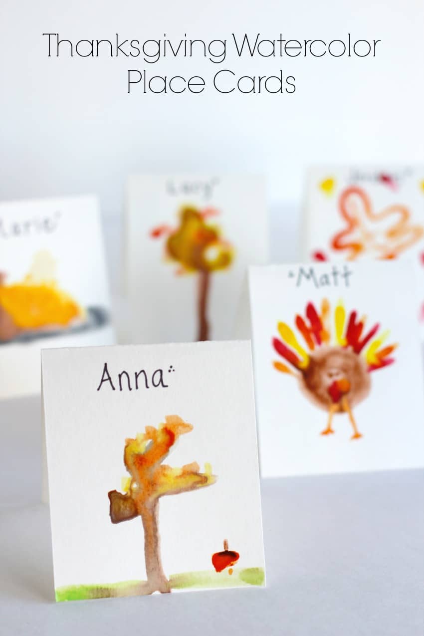 Watercolour DIY Thanksgiving Cards