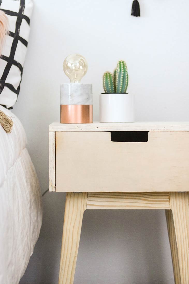 Diy modern nightstand