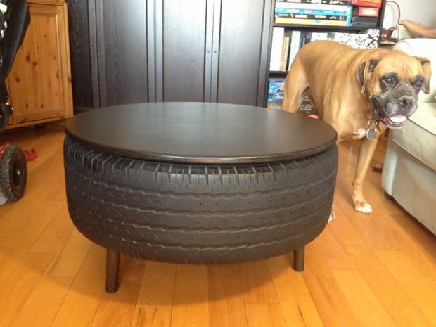 Diy tire coffee table