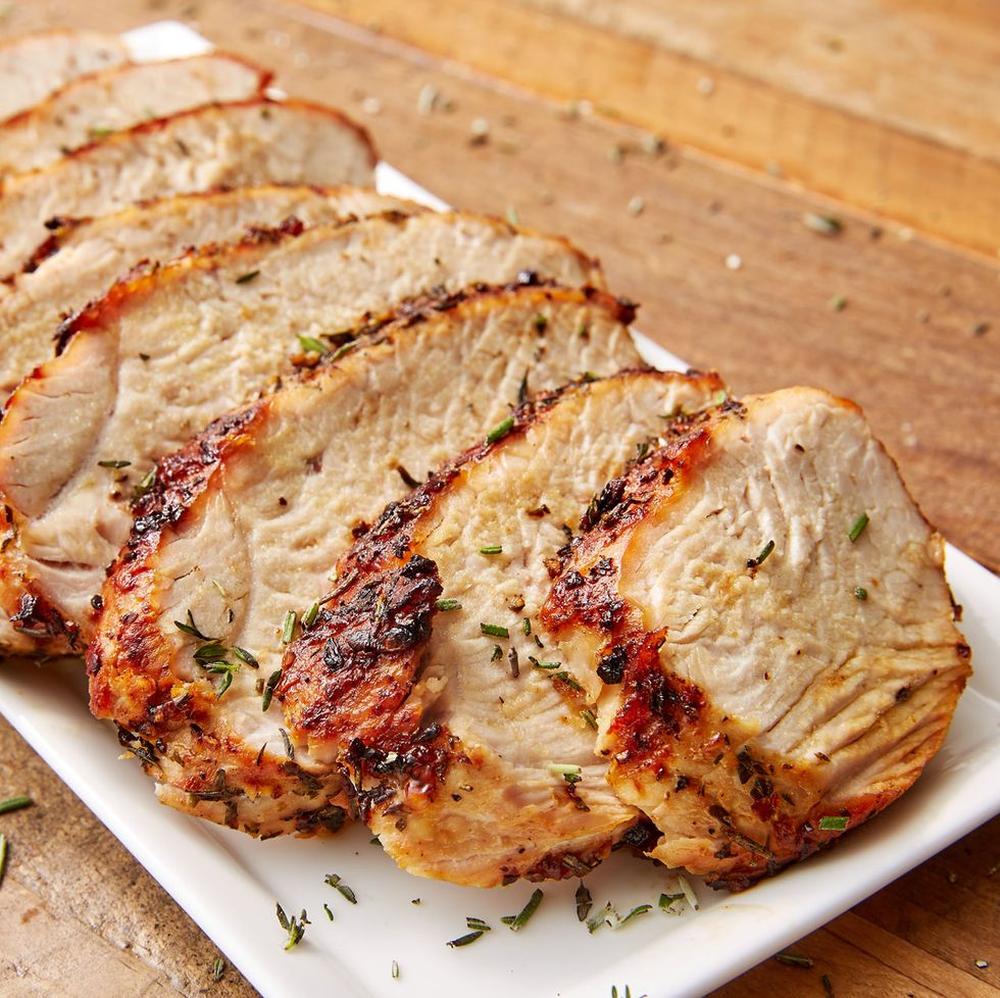 Air fryer garlic herb turkey breast recipe for thanksgiving 