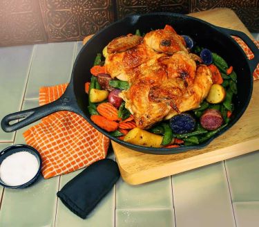 Backcountry cast iron skillet